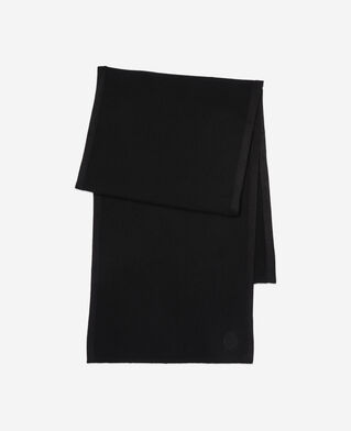 The Kooples MIXED BLACK black cashmere scarf