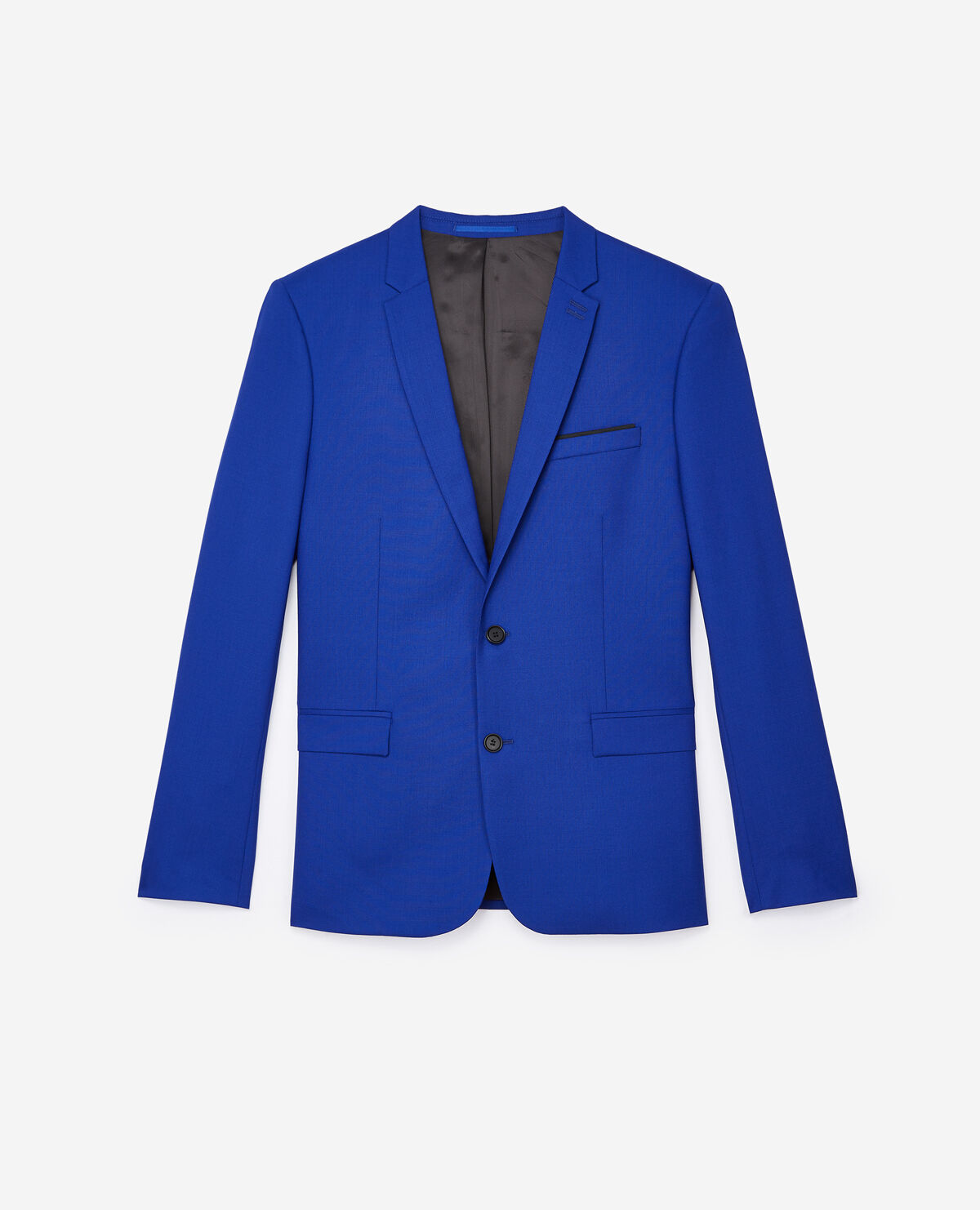 Electric blue suit jacket