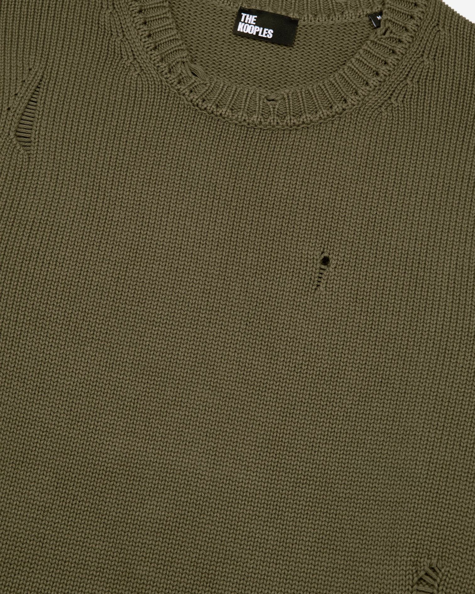 Khaki openwork sweater, KAKI, hi-res image number null