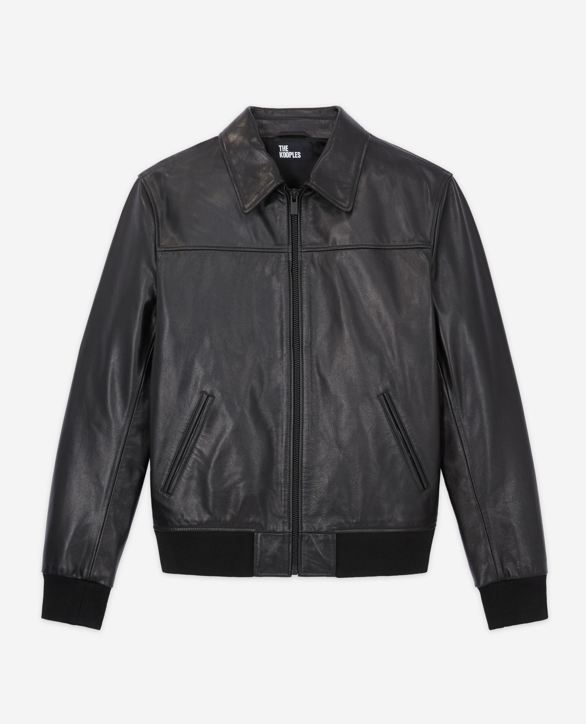 Black leather jacket The Kooples