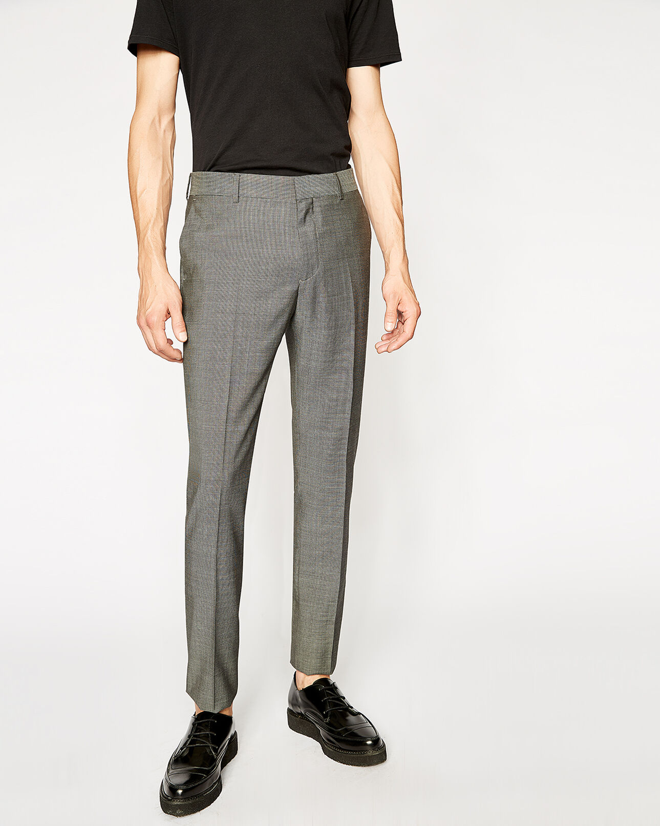 The Kooples HOMME GREY BLACK pantalon de costume homme gris