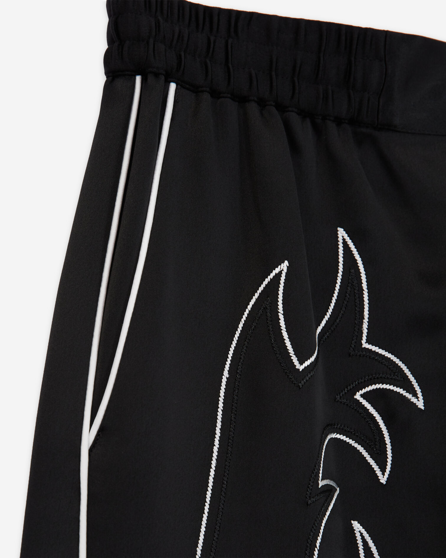 Short noir avec broderies Western, BLACK, hi-res image number null