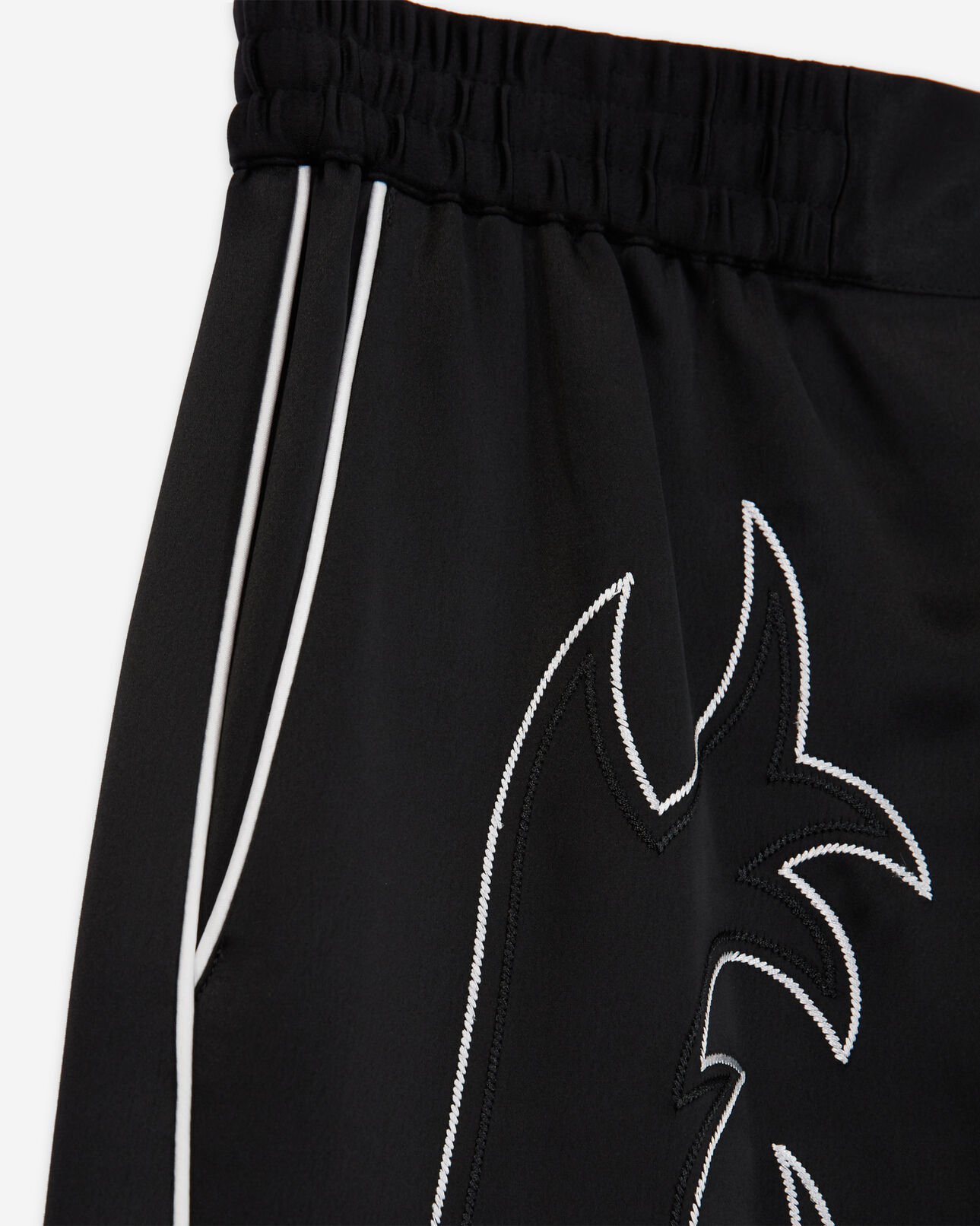 The Kooples HOMME BLACK short noir avec broderies western