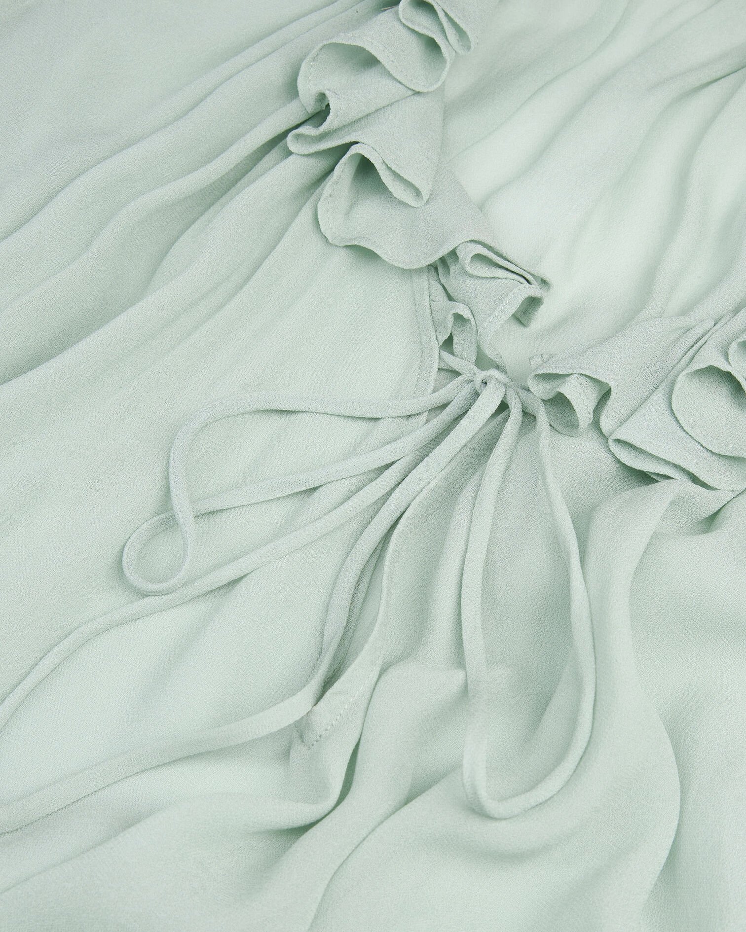 Blue blouse with ruffles, BLUE/GREEN, hi-res image number null