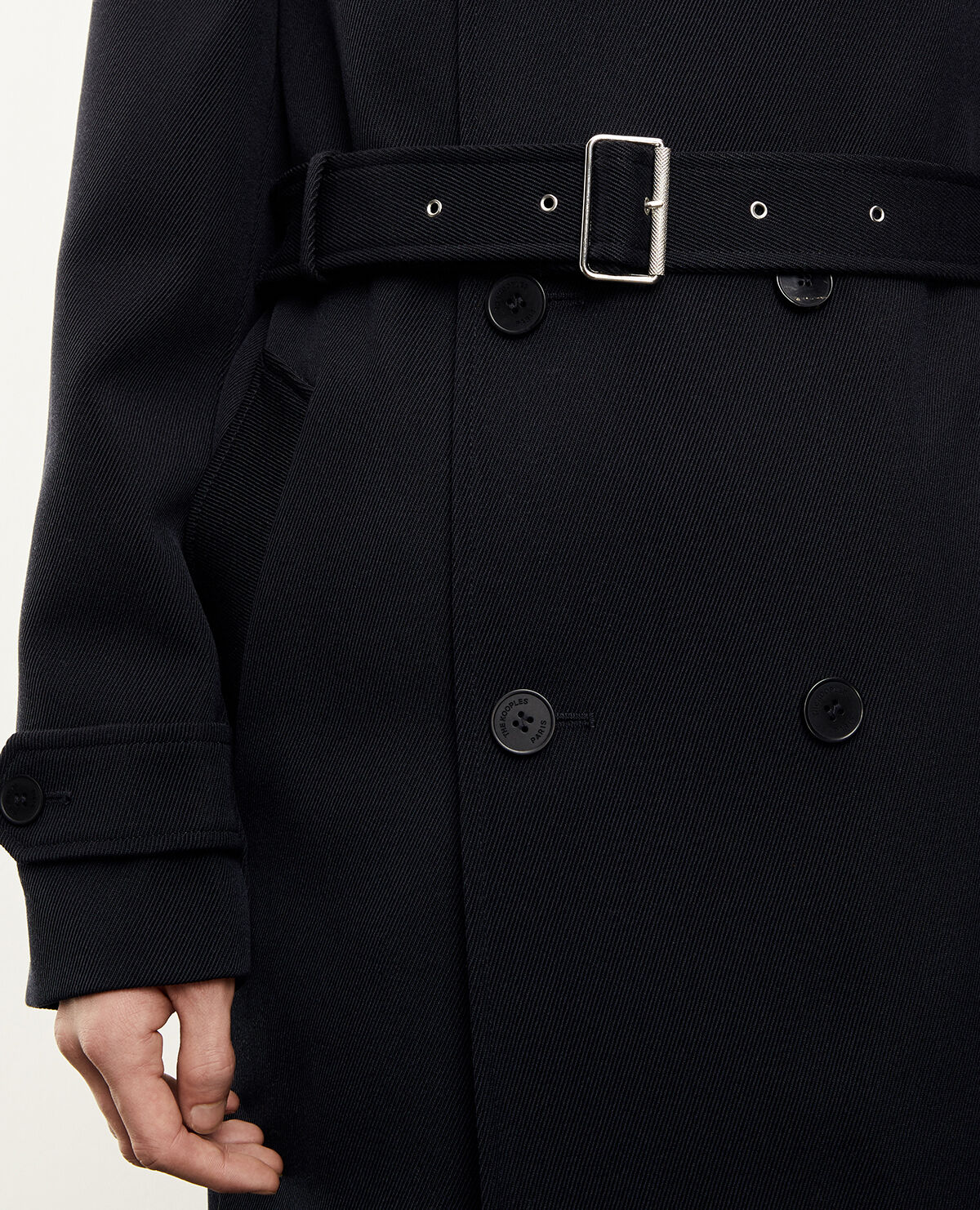 Burberry women's quilted button trench jacket black shop