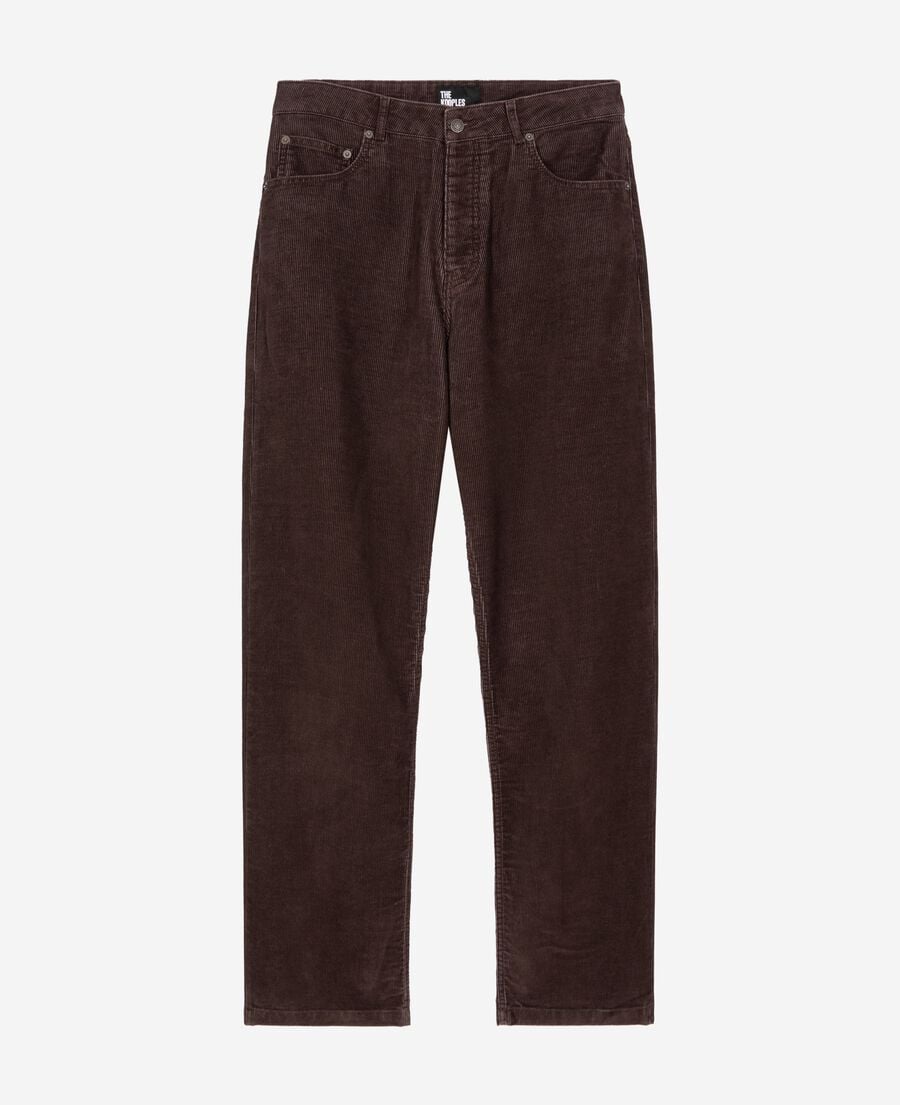 The Kooples H TABACCO brown corduroy baggy jeans