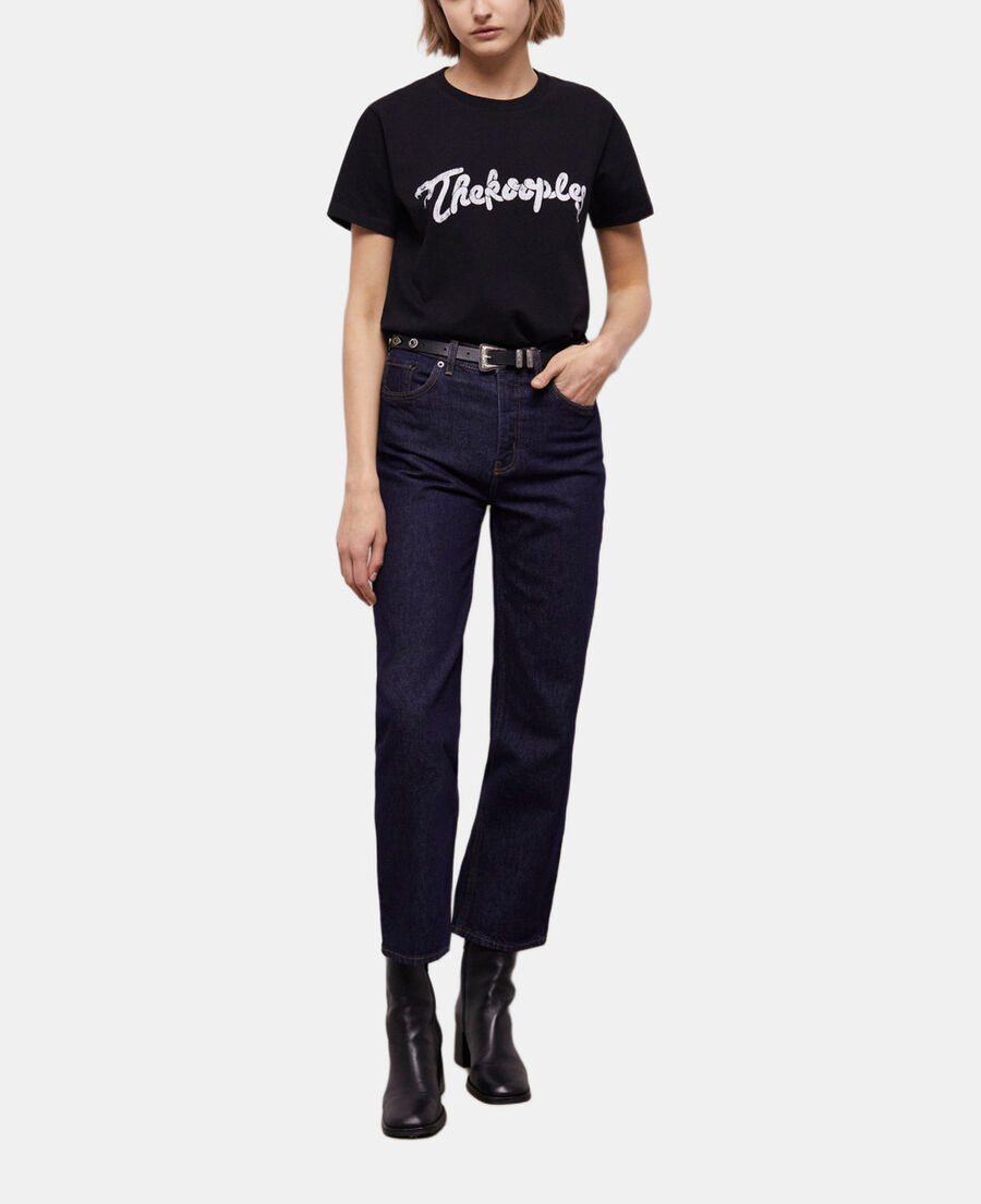 The Kooples DAMEN BLUE BRUT blaue jeans mit geradem bein