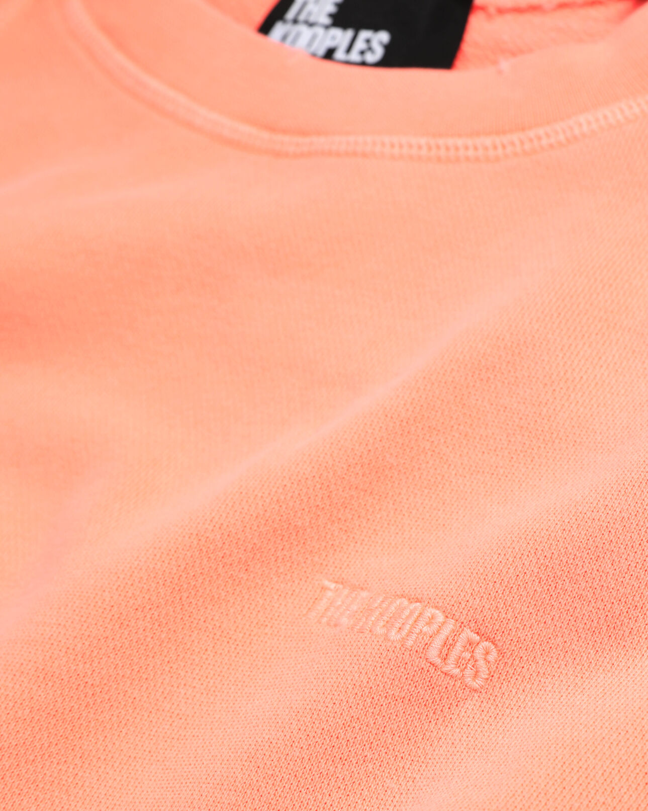 The Kooples WOMEN ORANGE FLUO orange sweatshirt with logo