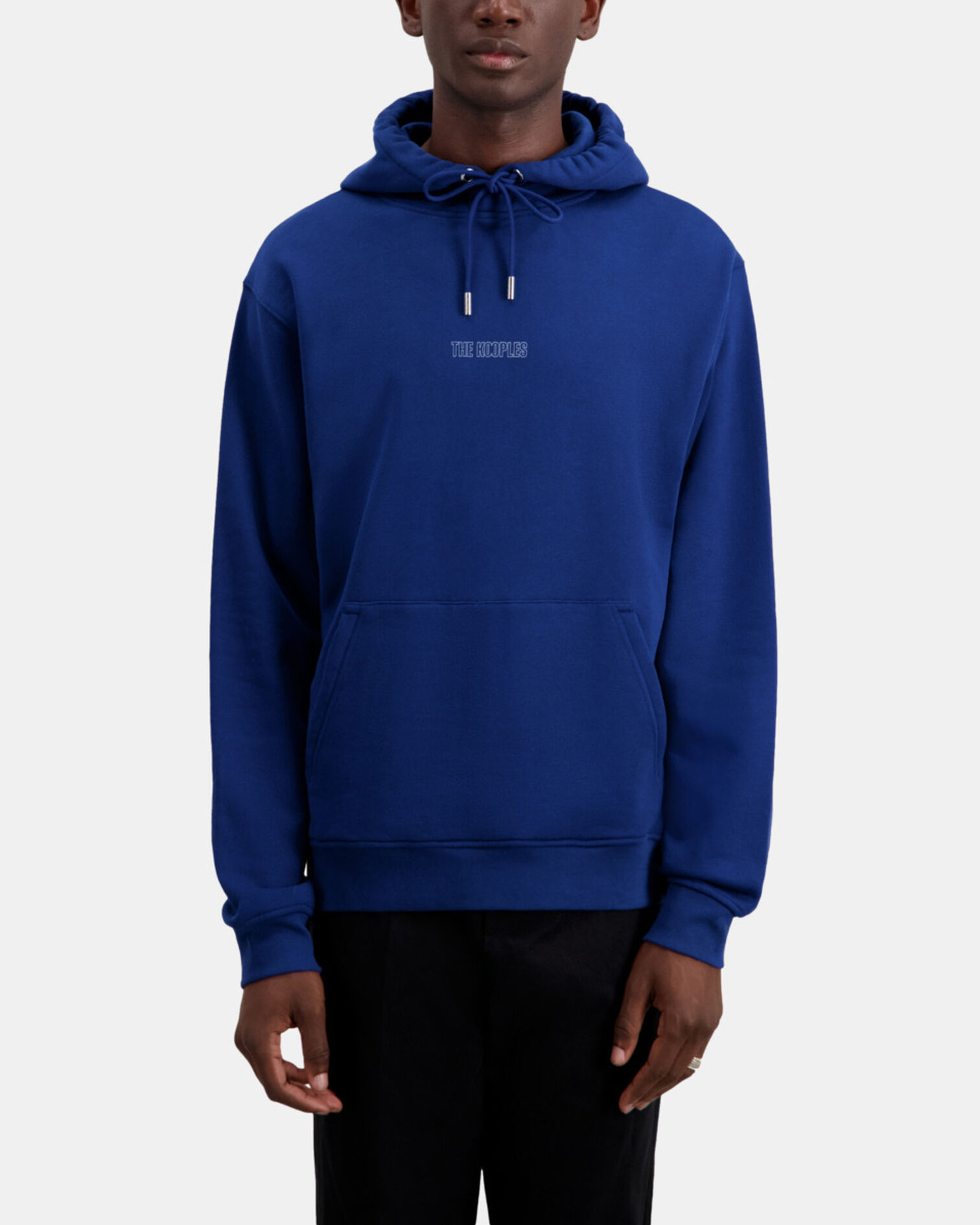 Bright blue logo hoodie, ROYAL BLUE - DARK NAVY, hi-res image number null
