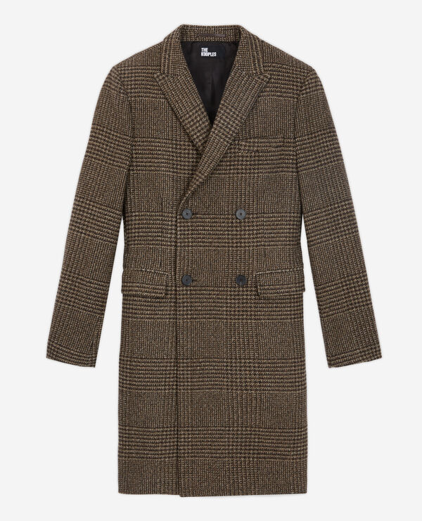 brown wool coat