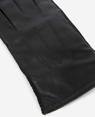 The Kooples MEN BLACK black leather gloves
