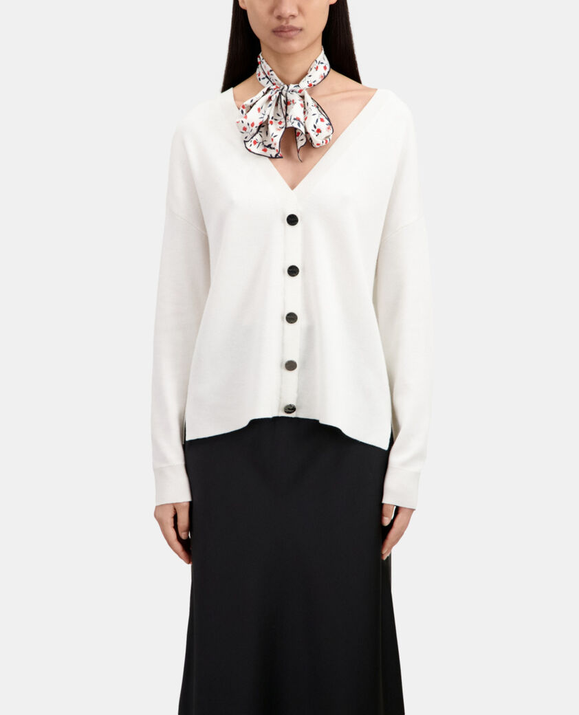 The Kooples FEMME ECRU pull avec boutonnage dans le dos