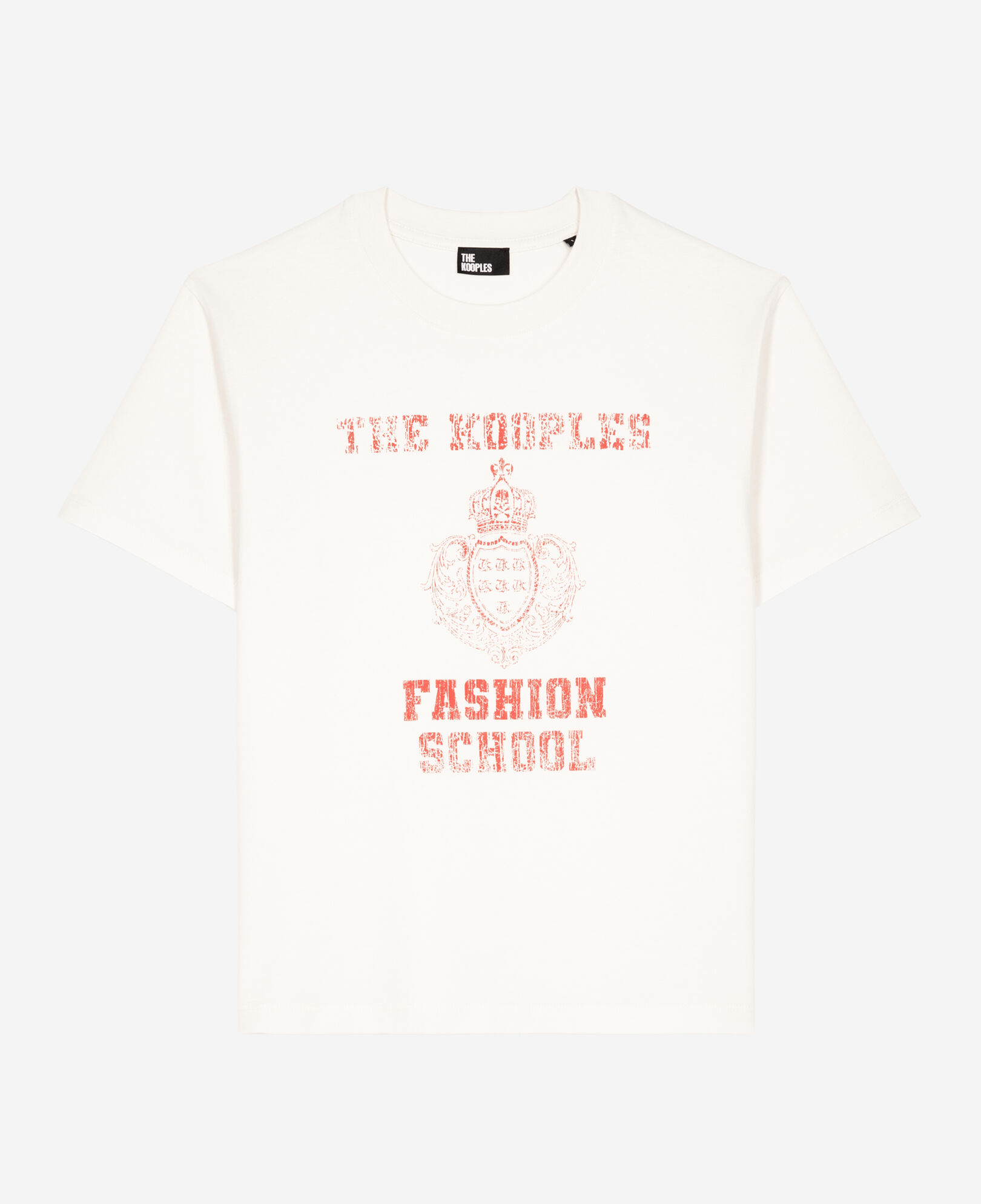The Kooples WOMEN ECRU t-shirt with ecru screen printing