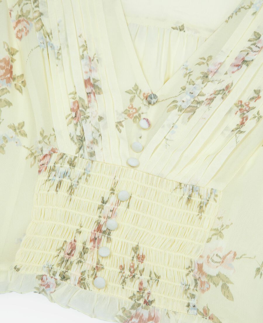 The Kooples F YELLOW yellow floral print top
