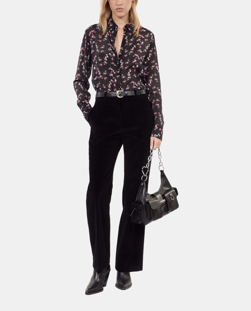 The Kooples FEMME BLACK chemise imprim&eacute; fleuri