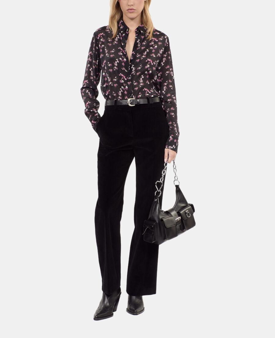 The Kooples FEMME BLACK chemise imprim&eacute; fleuri