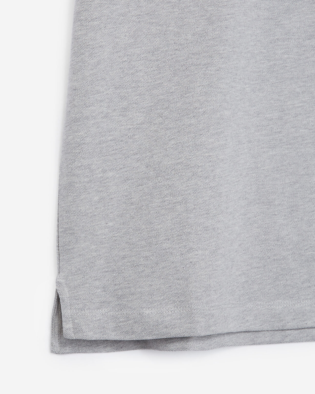 The Kooples HOMME LIGHT GREY MELANGE polo gris col classique à détail brodé