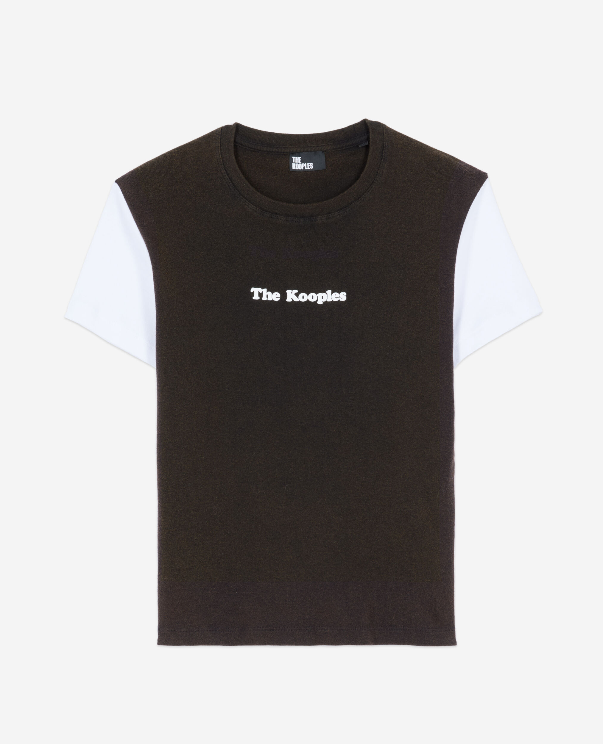 Dark brown logo t-shirt, BROWN / BLACK, hi-res image number null