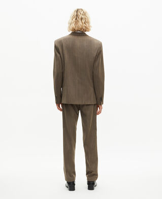The Kooples HOMME LIGHT BROWN veste de costume à rayures marron