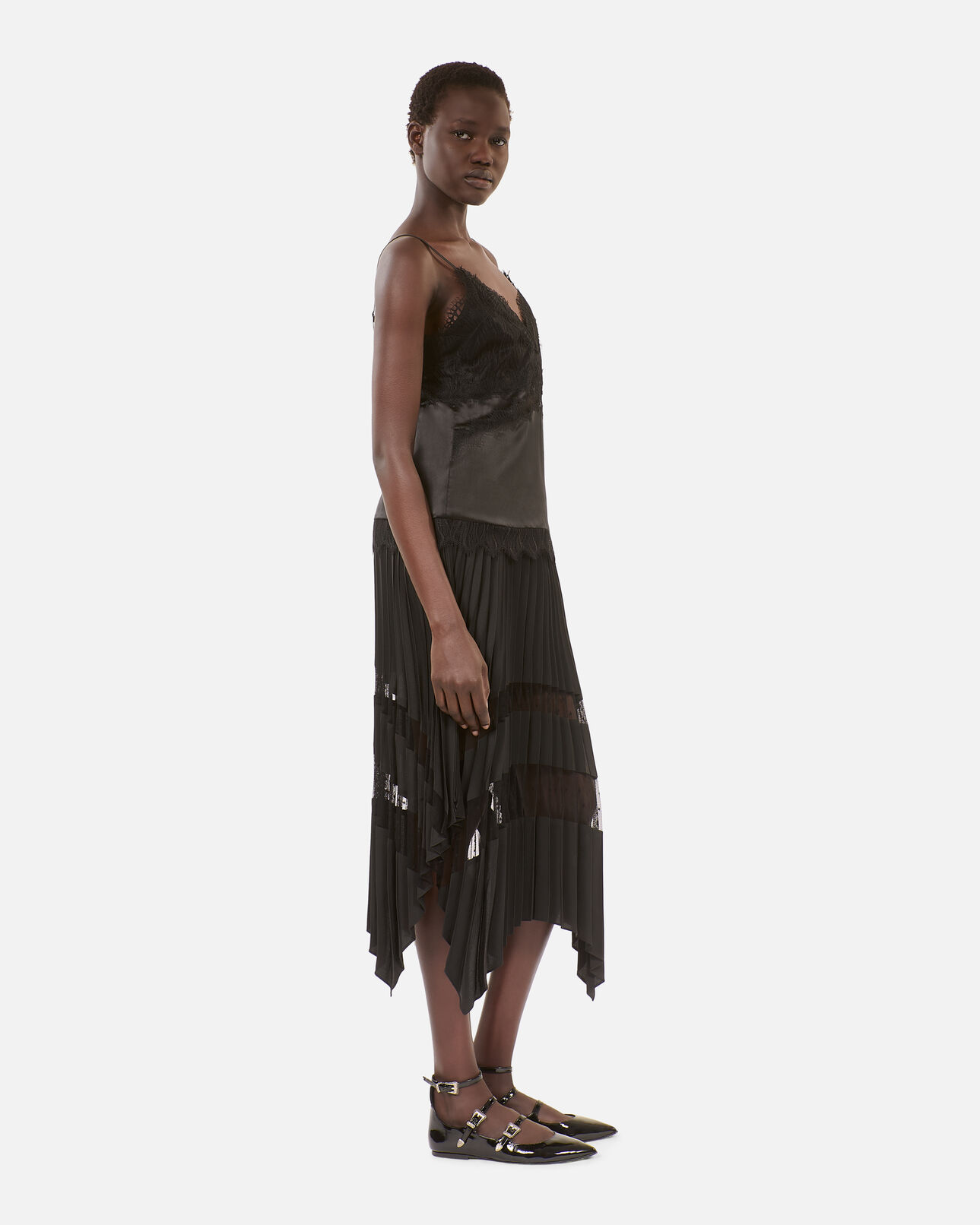The Kooples WOMEN BLACK black camisole with lace details