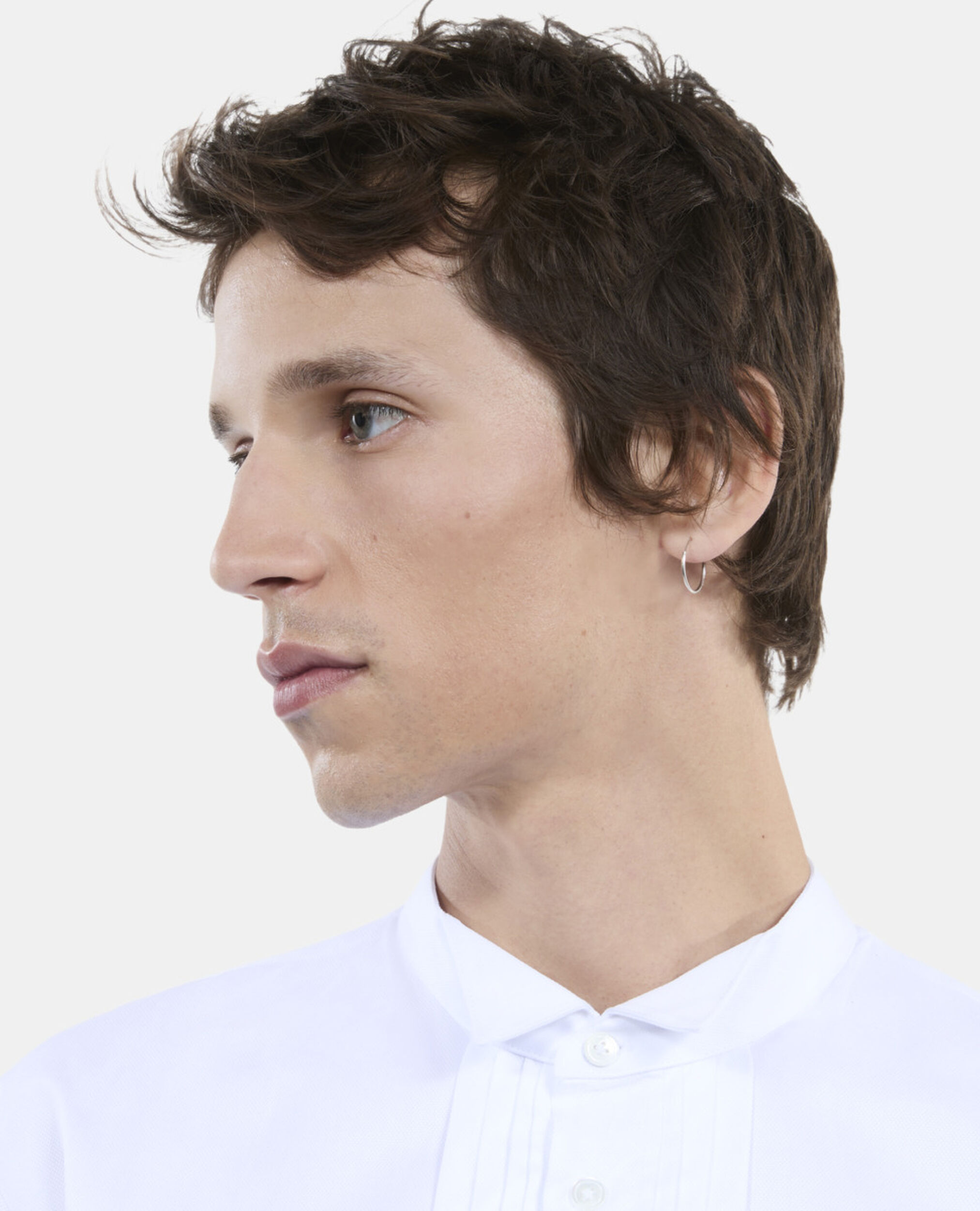 White formal shirt, WHITE, hi-res image number null