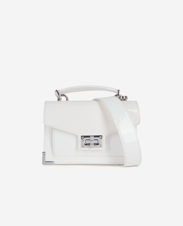 The Kooples FEMME WHITE sac emily new nano en cuir blanc