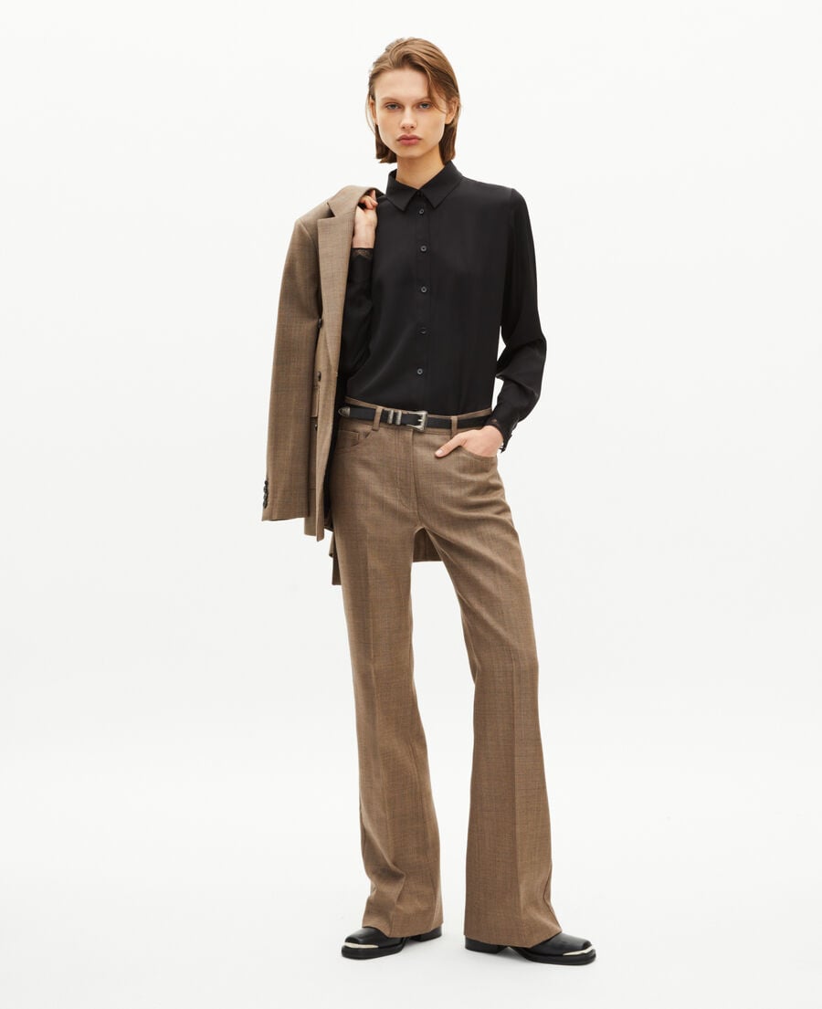 The Kooples FEMME CAMEL pantalon tailleur bootcut camel