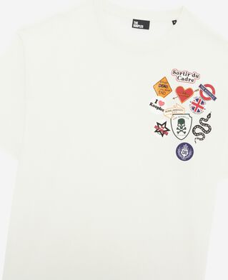 The Kooples MEN ECRU ecru pines-effect printed t-shirt