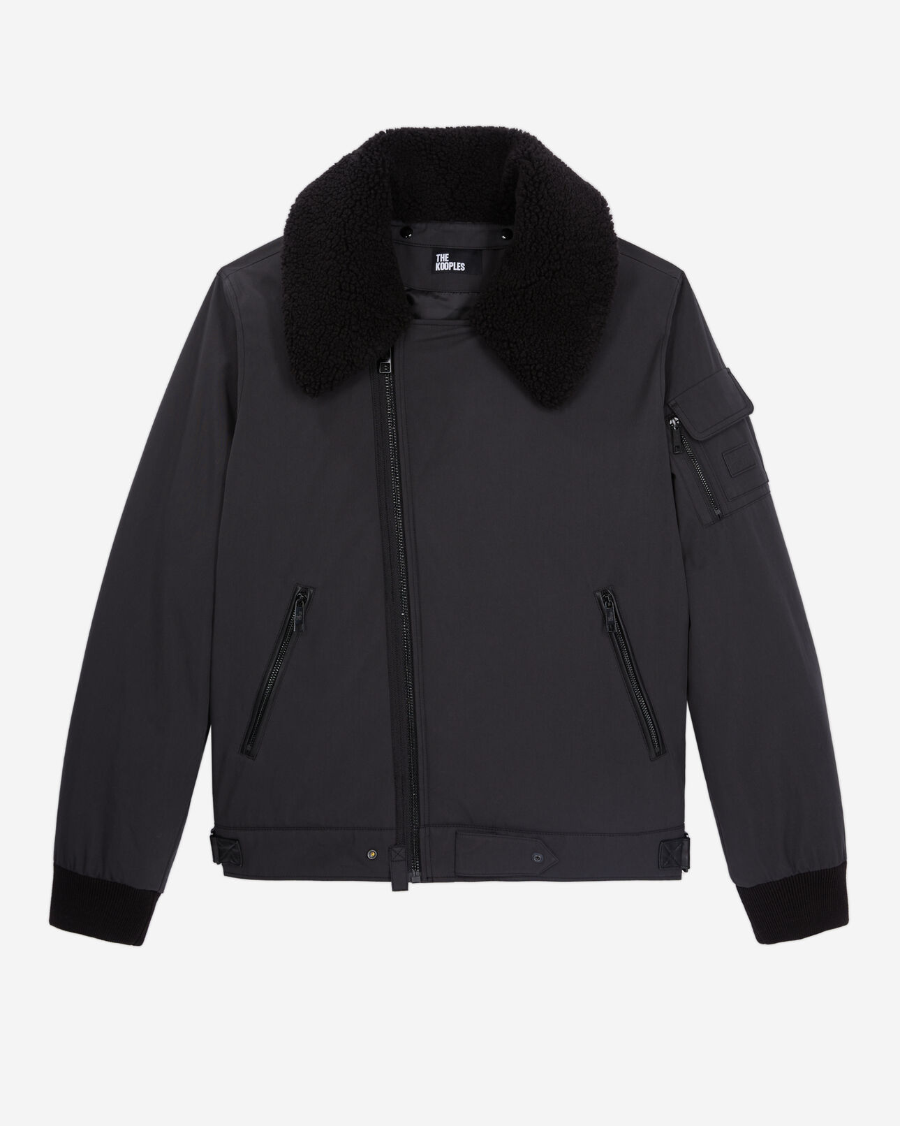 The Kooples HOMME BLACK blouson aviateur noir