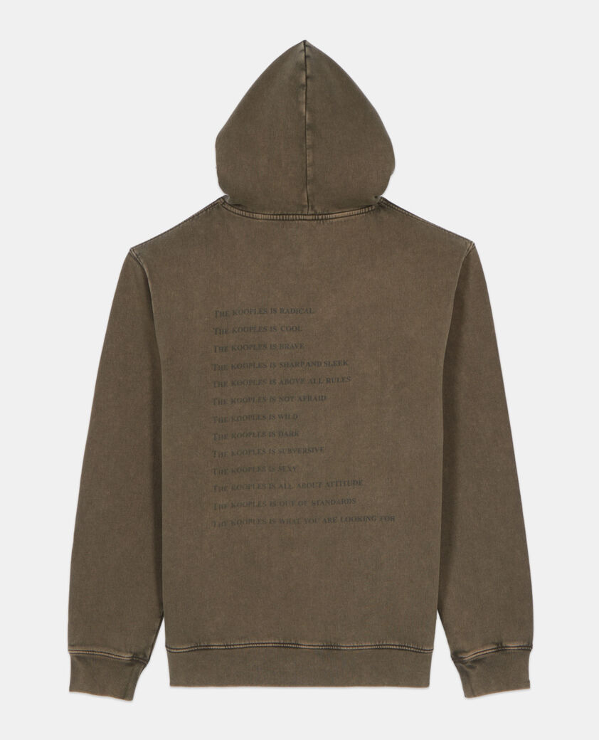 The Kooples MEN KAKI khaki what is hoodie