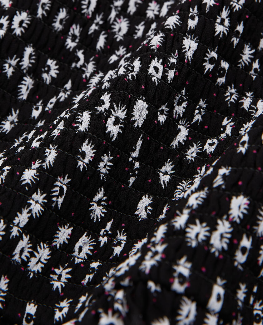 The Kooples DAMEN BLACK WHITE kurzer rock mit print