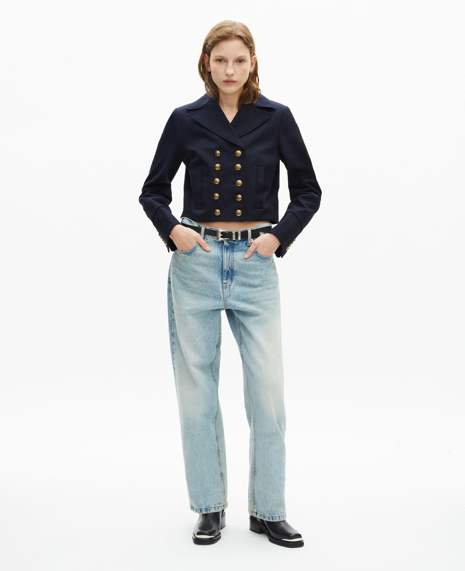 The Kooples MUJER NAVY chaqueta azul marino