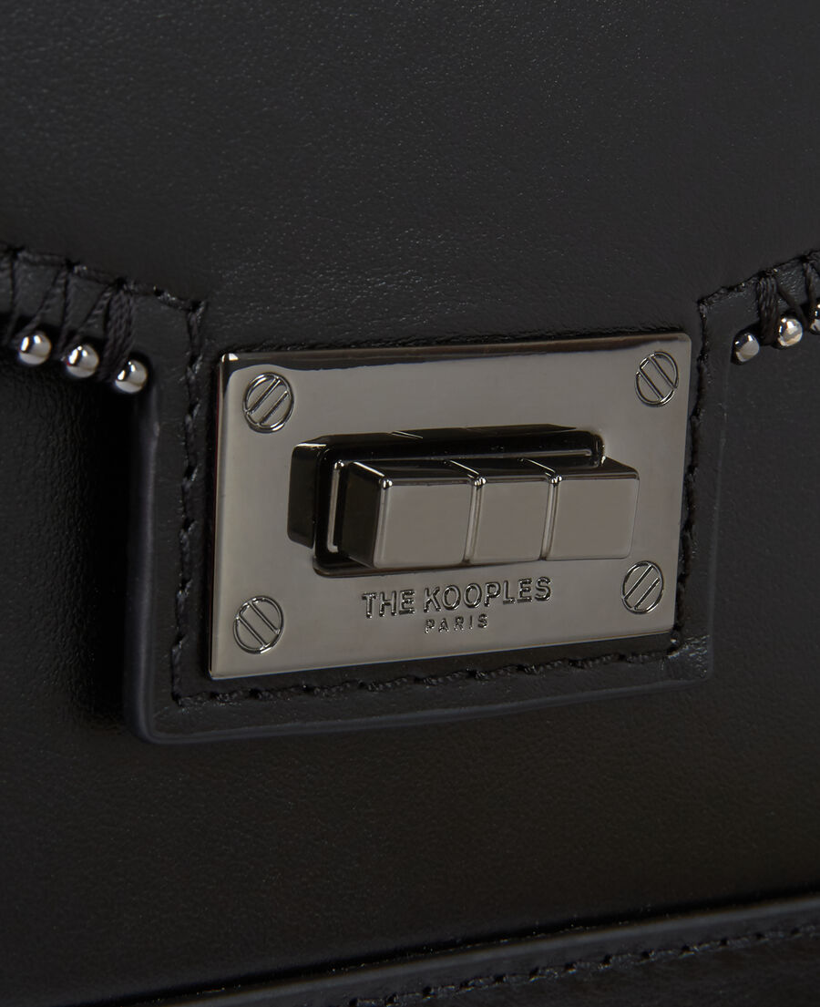 sac emily small en cuir noir