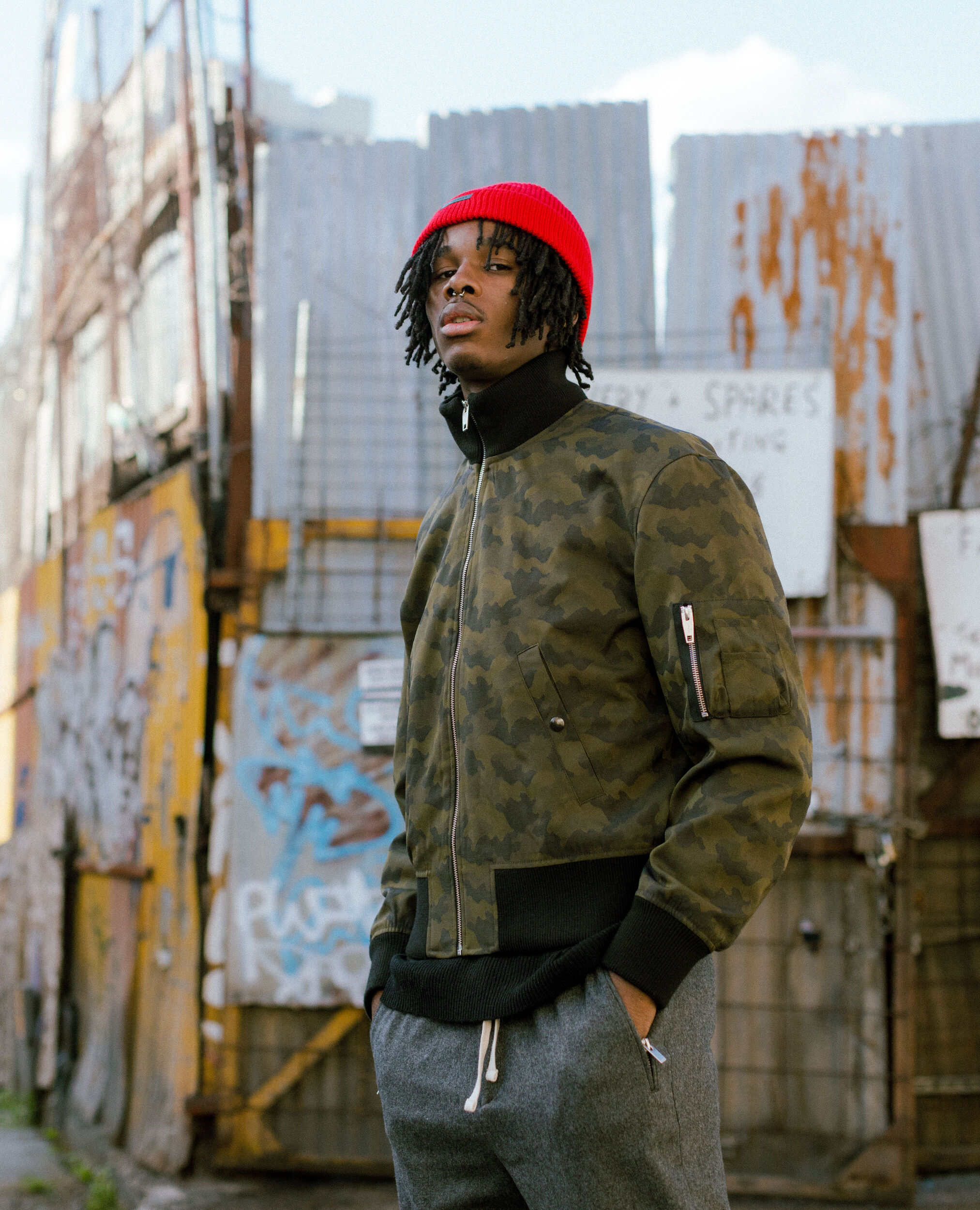 Camo online coat outfit