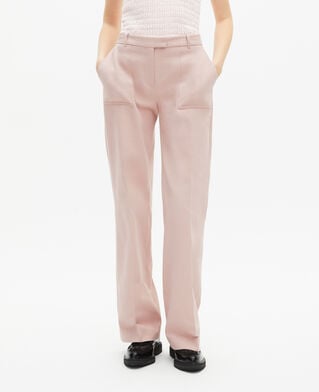 The Kooples FEMME LILA pantalon large rose clair