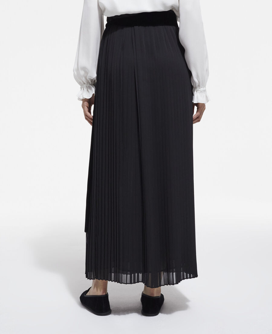 The Kooples WOMEN BLACK long black skirt