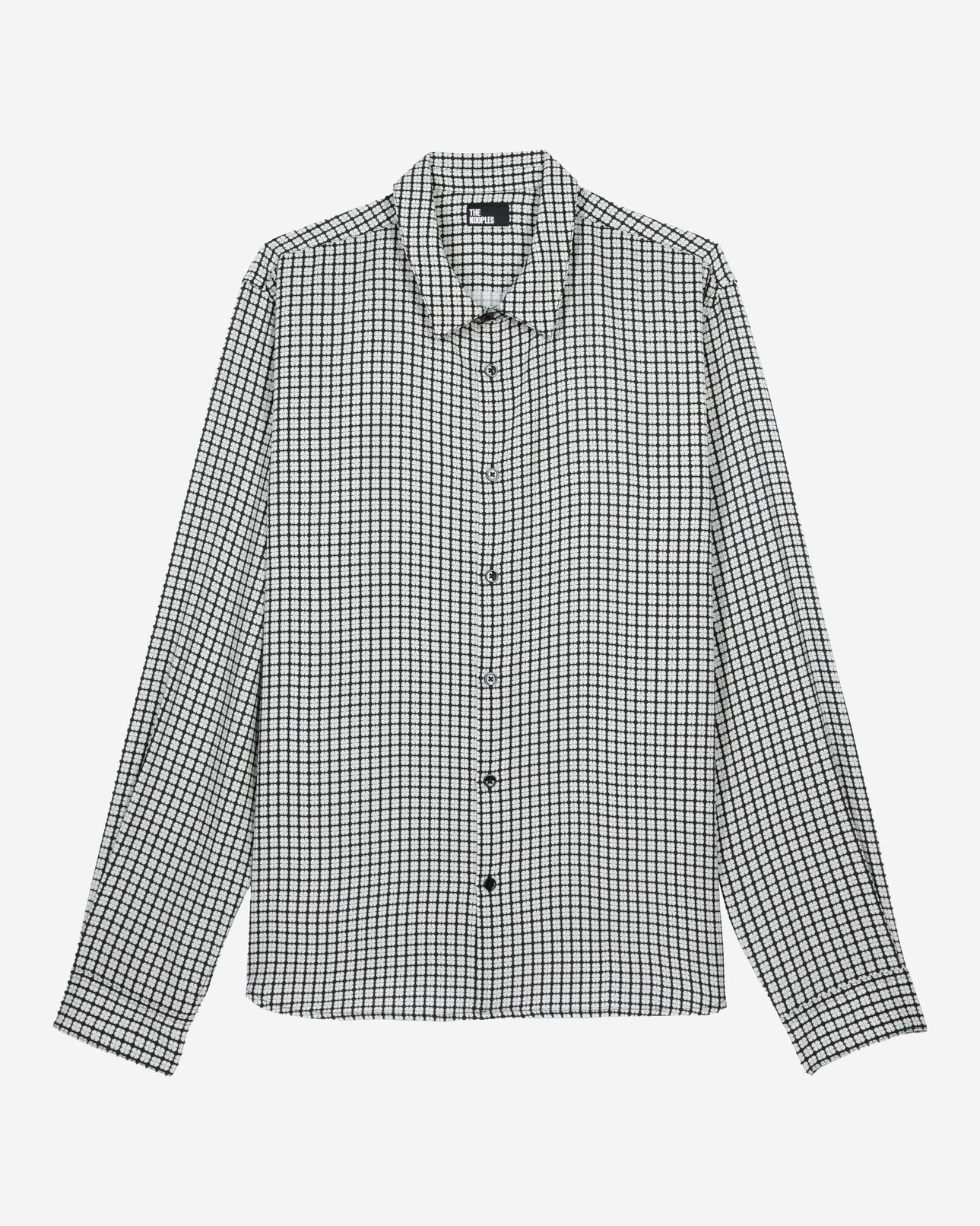 The Kooples MEN BLACK WHITE floral print shirt