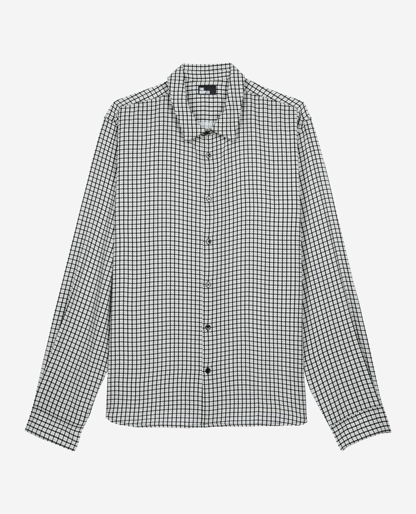 The Kooples MEN BLACK WHITE floral print shirt