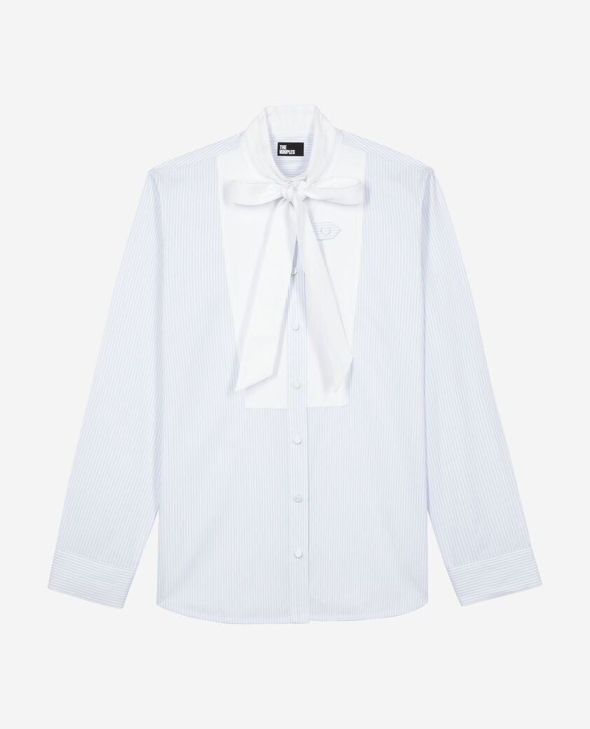 The Kooples F BLUE WHITE light blue pinstripe shirt