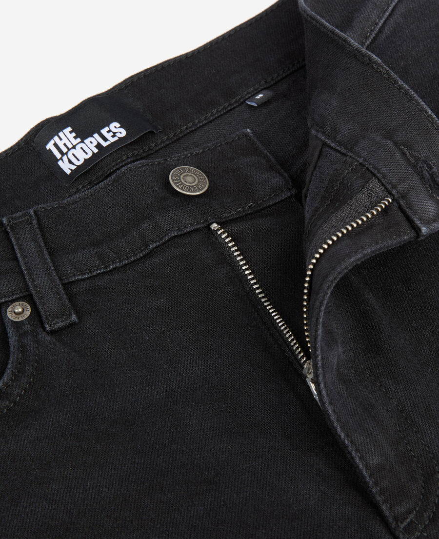 The Kooples FEMME BLACK WASHED jean slim noir