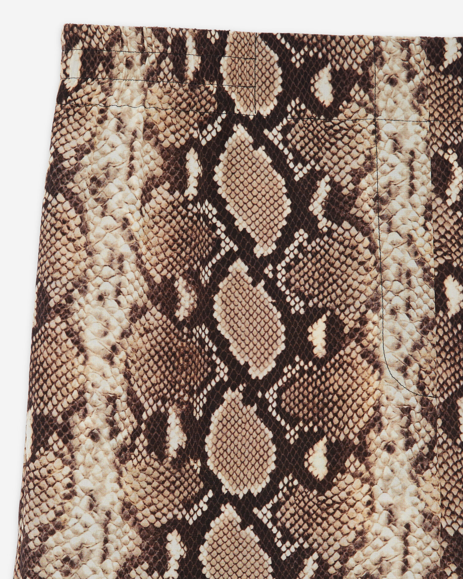 Snakeskin print pants, BEIGE, hi-res image number null