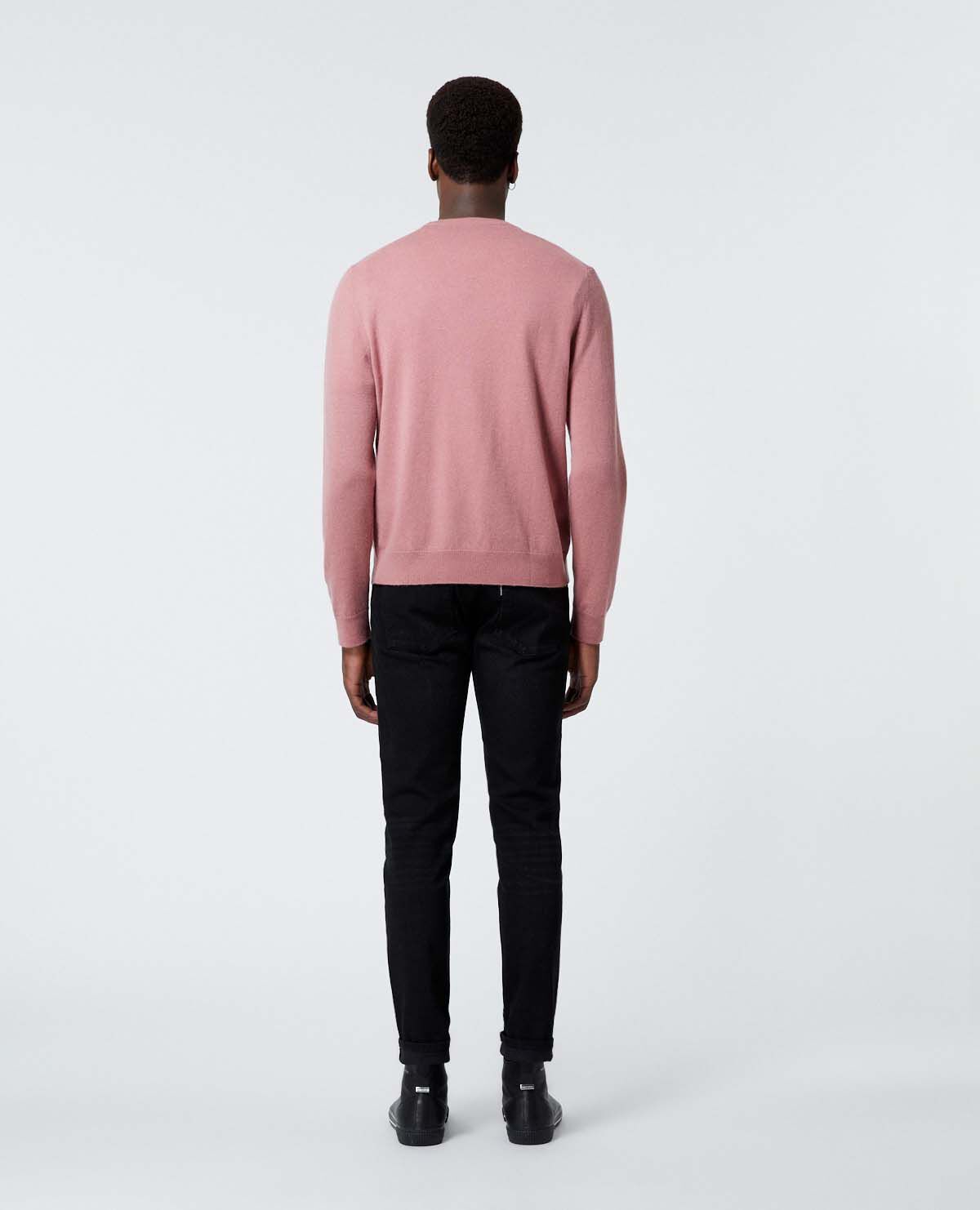 Knit pink sweater with skull badge The Kooples