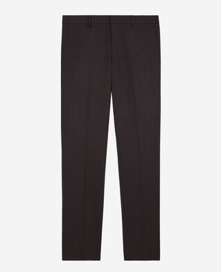 The Kooples HERREN BROWN / BLACK braune anzughose mit hahnentrittmuster