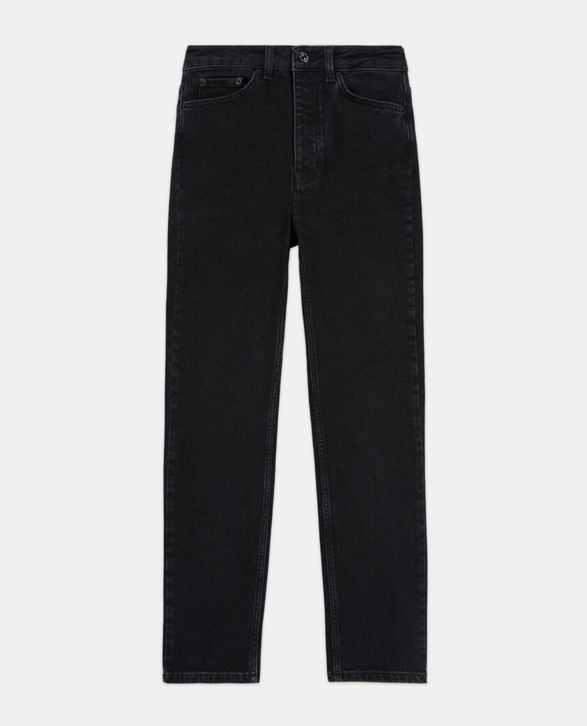 The Kooples MUJER BLACK WASHED vaqueros slim negros