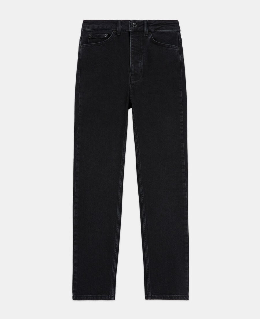 The Kooples MUJER BLACK WASHED vaqueros slim negros