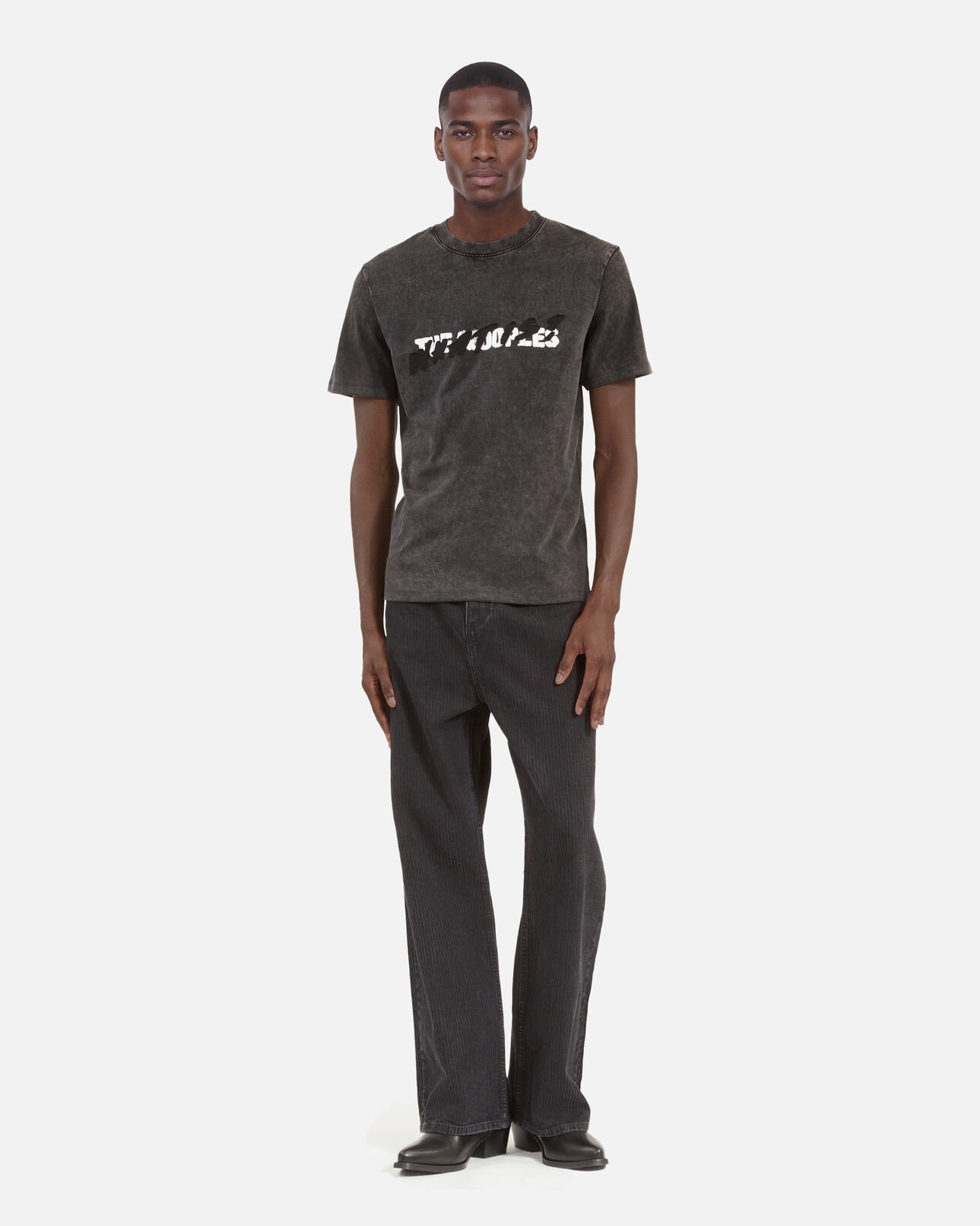 The Kooples HOMME BLACK WASHED t-shirt what is noir