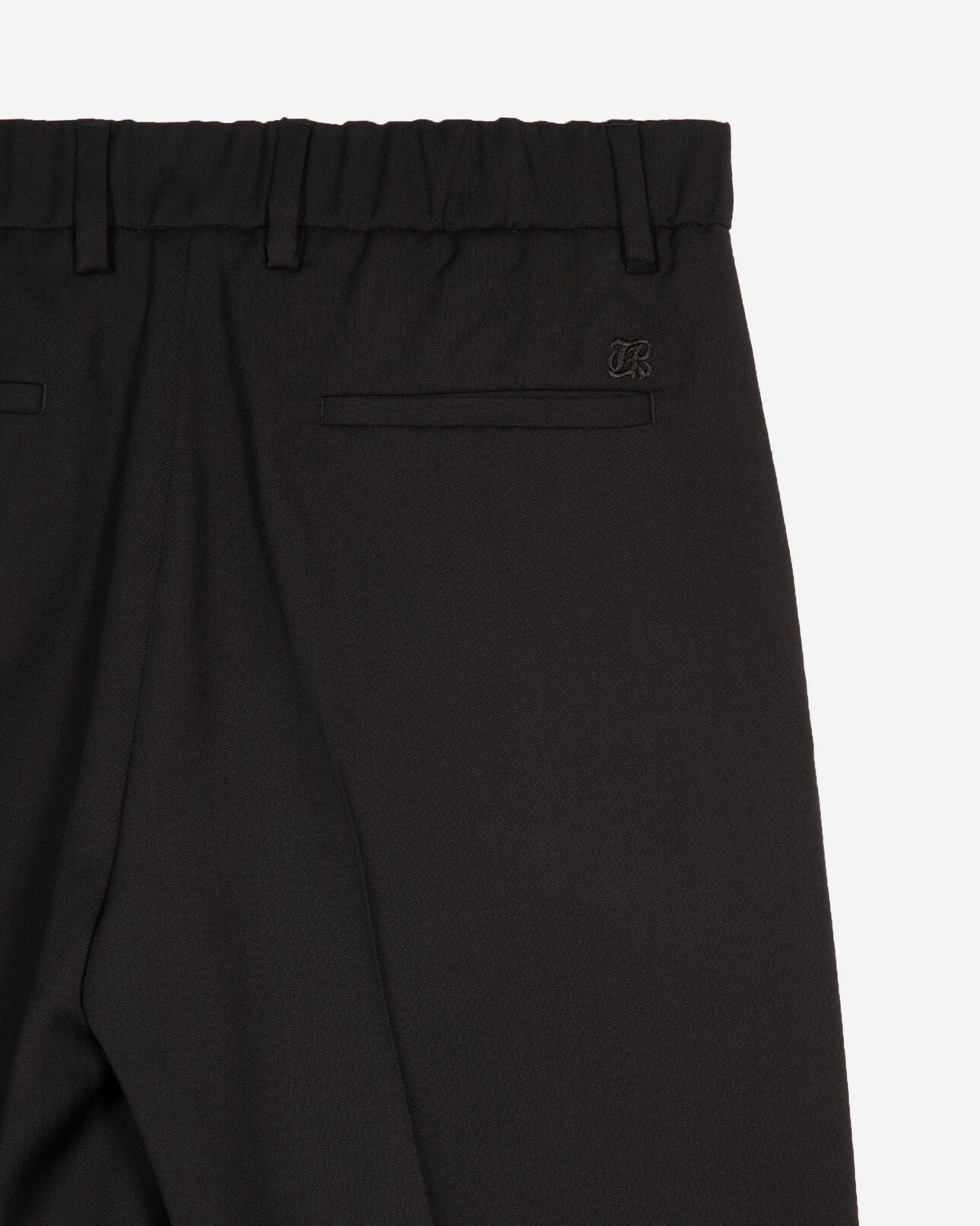 The Kooples FEMME BLACK pantalon large en laine noir