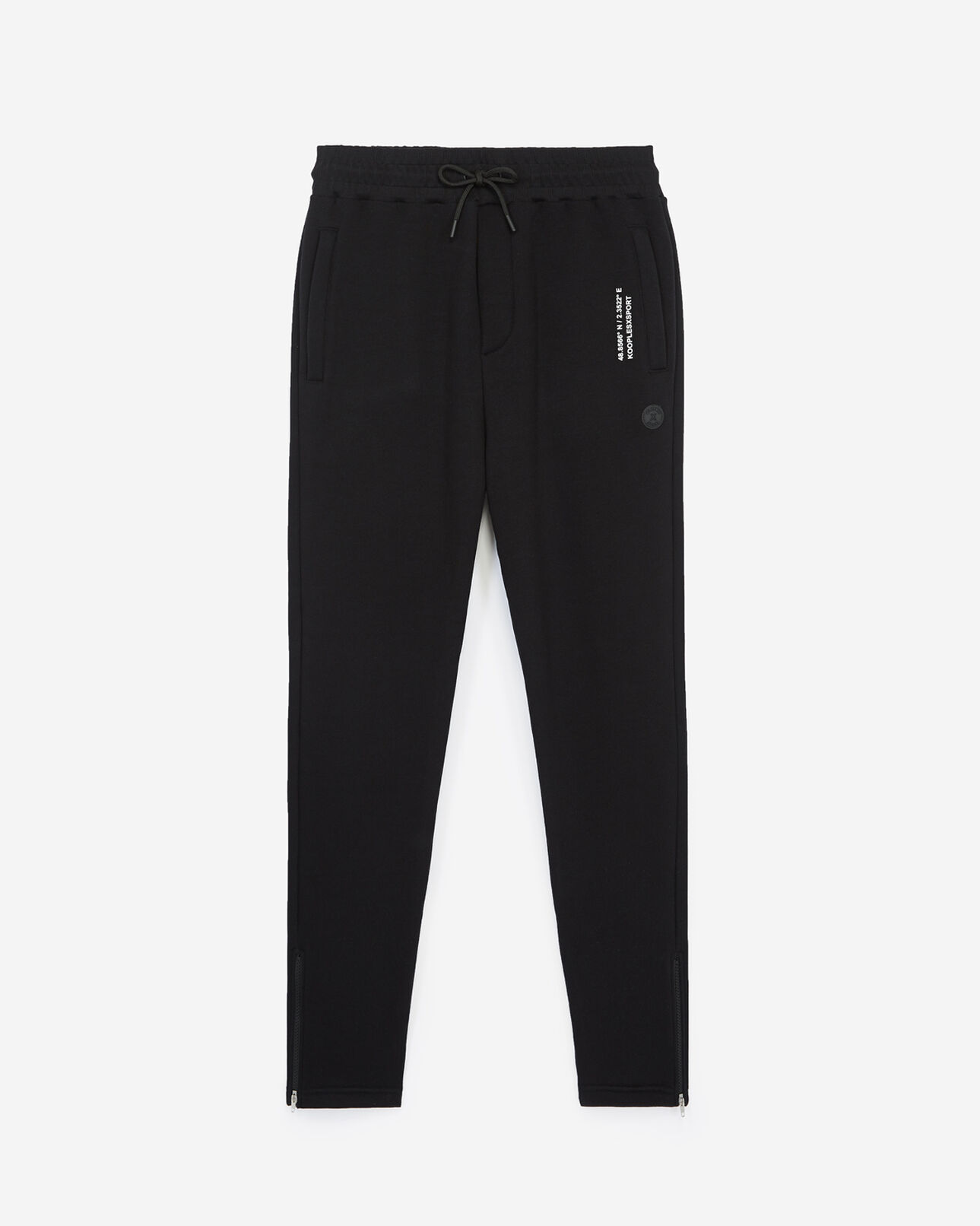 The Kooples HOMBRE BLACK jogging negro de muletón kooples x sport paris
