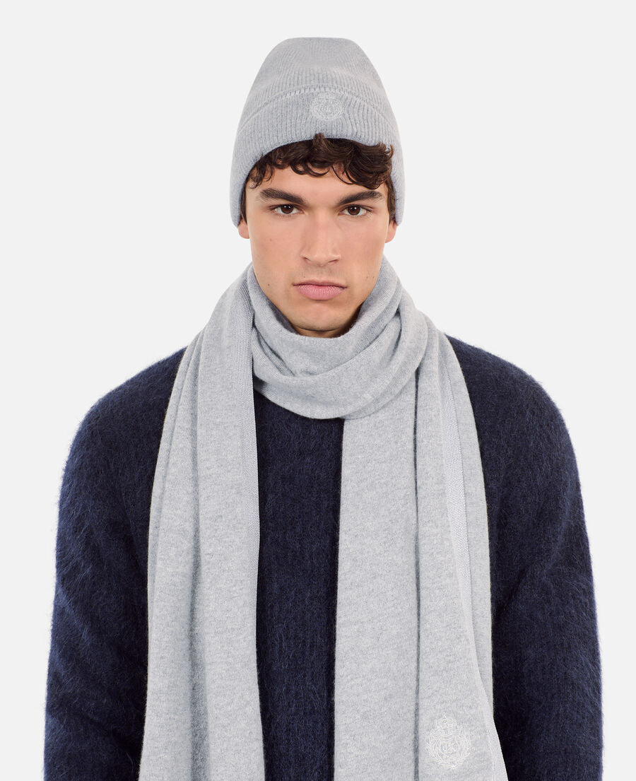 The Kooples MIXTE MIDDLE GREY MEL bonnet en cachemire gris
