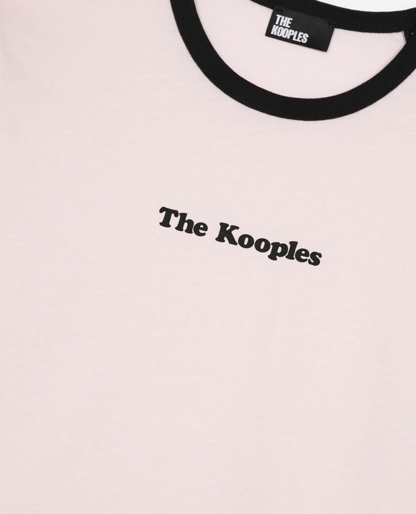 The Kooples FEMME LILA t-shirt avec sérigraphie rose pâle